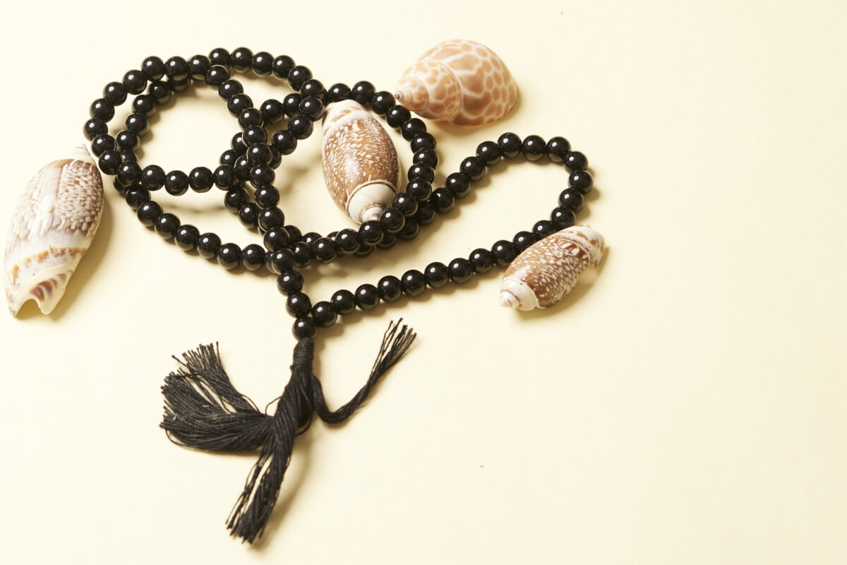 Black toumaline Mala