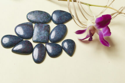Ruby Kyanite Natural Palmstone