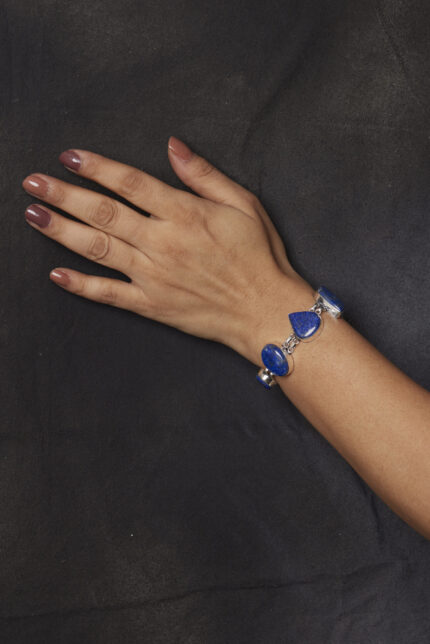 Vintage Blue Lapiz Lazuli Bracelet Tear Shaped