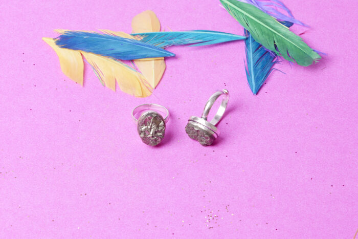 Pyrite Stone Ring