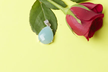 Aqua Chalcedony Pendant