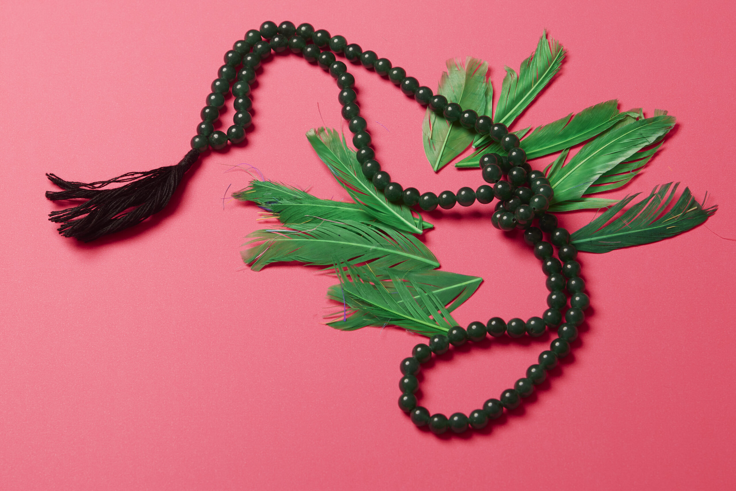 Dark Green Jade Mala